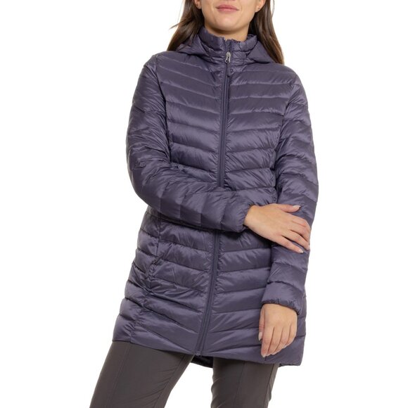 NEW 32 Degrees Quilted Packable Down Jacket - 3/4-Length, Detachable Hood 1225 - Picture 3 of 3